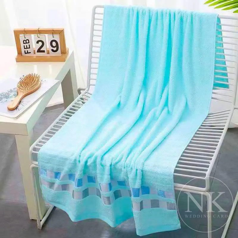 [ฟ้า] - ผ้าเช็ดตัว 70x140ซม.