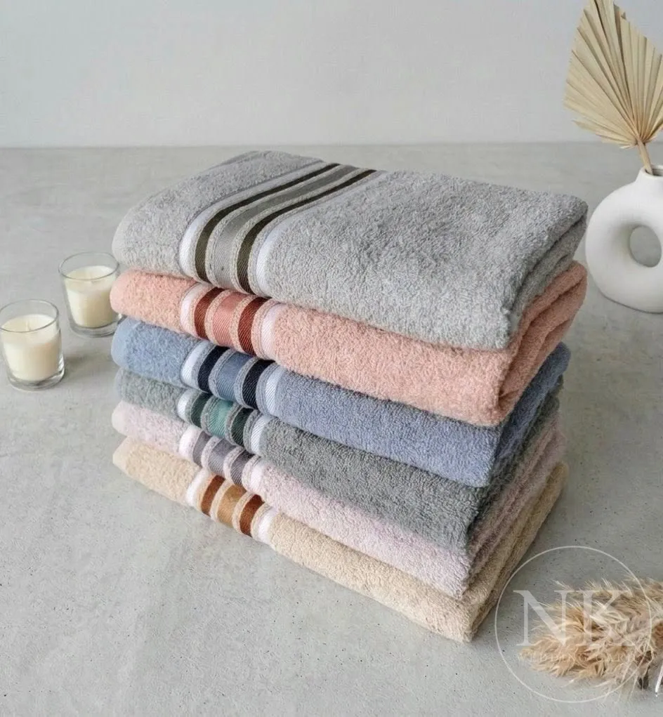 คละสี  - ผ้าเช็ดตัว cotton size จัมโบ้ ขนาด 160x80 cm